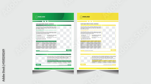 Technical Data Sheet Flyer Template Design, Data Sheet