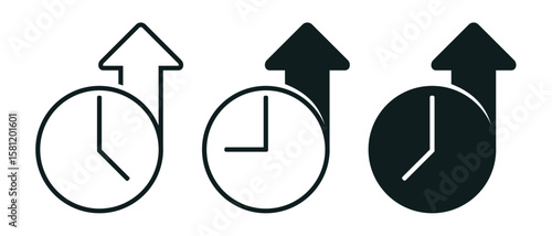 Uptime icon sign. Illustration vector