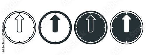 Uptime symbol icon. Illustration vector