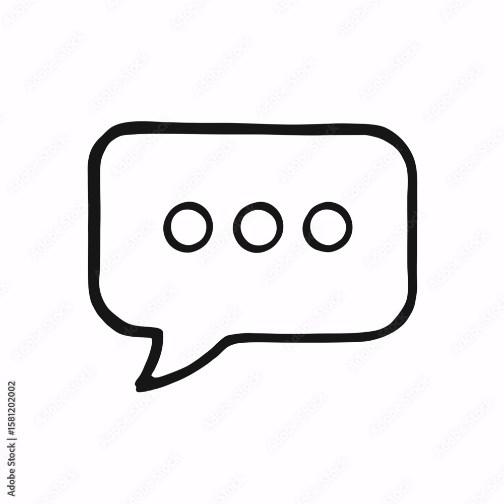 Naklejka premium chat bubble icon, vector