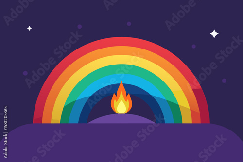 vector illustration of a christmas tree