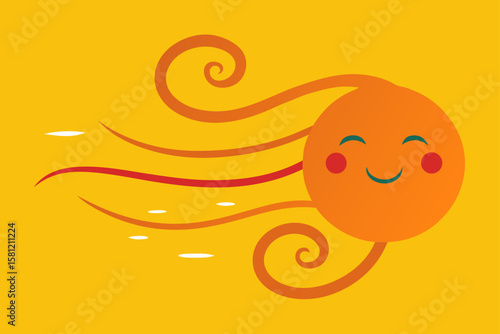 funny cartoon sun