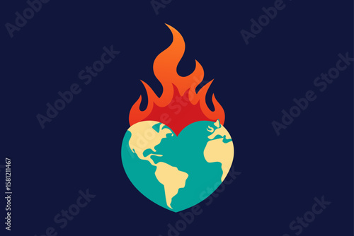 burning earth with fire