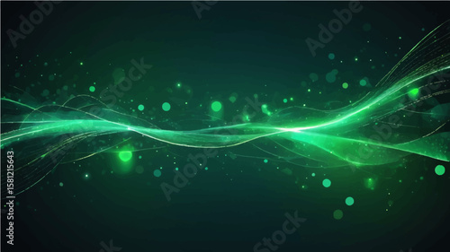 Abstract Blue Light Background with Flowing Lines and Wave Patterns