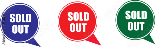 Free Download sold out icon bundle  isolated on transparent background. 3 sold out icon vector  - GFXLoad