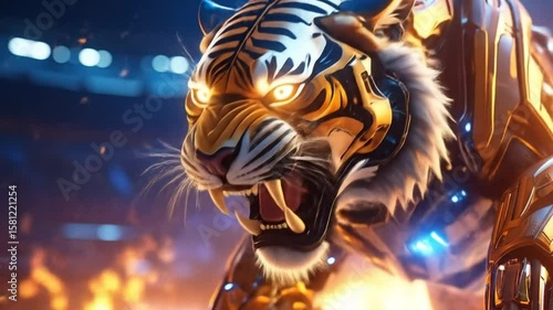 Cybernetic tiger roar