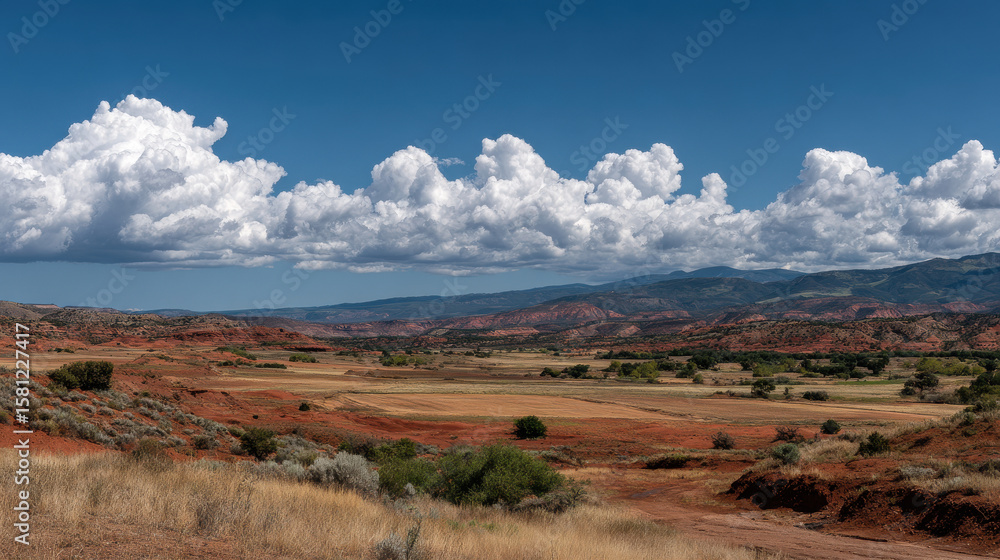 Fototapeta premium capture breathtaking summer landscapes of states in usa focusing on deserts and arid zones