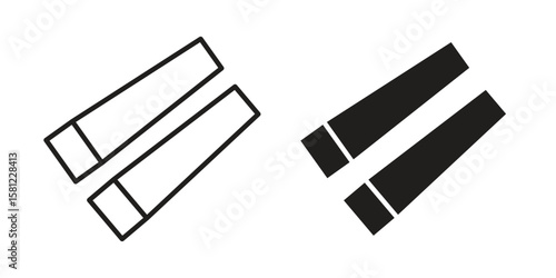 Wooden block icon. Sign design vectors pack