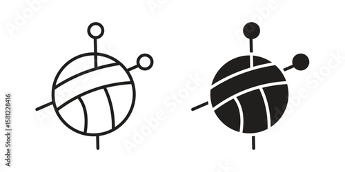 Wool ball icon. Sign design vectors pack