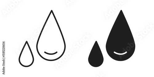 Water drop icon. Sign design vectors pack