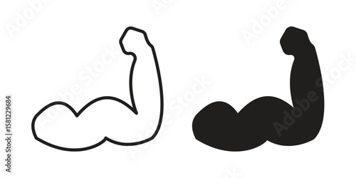 Strong arm icon. Sign design vectors pack