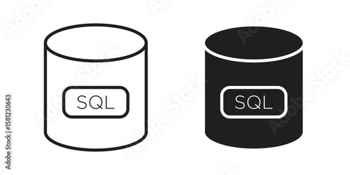 SQL icon. Sign design vectors pack