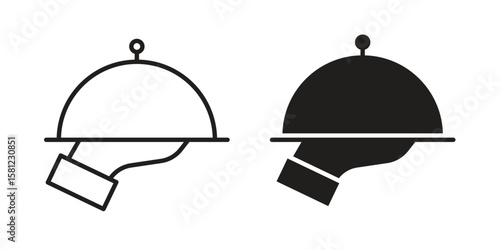 Restaurant Tray icon. Sign design vectors pack