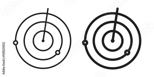 Radar detection icon. Sign design vectors pack