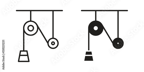 Pulley icon. Sign design vectors pack