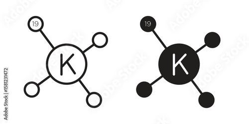 Potassium icon. Sign design vectors pack