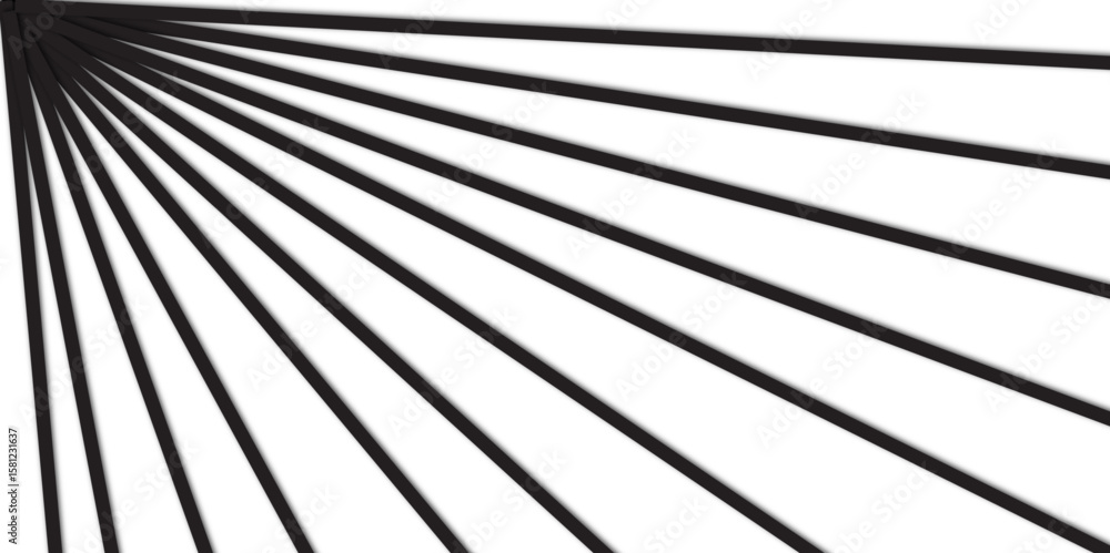 Obraz premium Abstract black and white background with a striped pattern of metallic lines, creating a textured, 3D vector illustration and modern design wallpaper