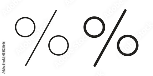 Percent icon. Sign design vectors pack