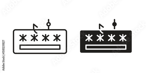 Password phishing icon. Sign design vectors pack