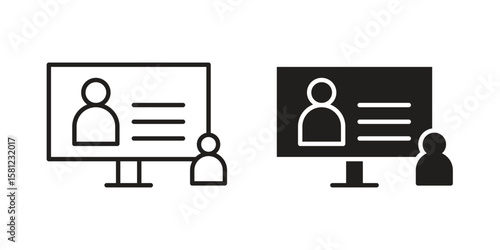 Online course icon. Sign design vectors pack