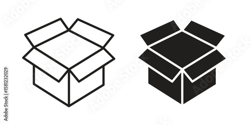 Open box icon. Sign design vectors pack