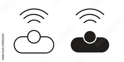 Motion sensor icon. Sign design vectors pack