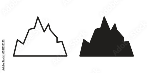 Mountain icon. Sign design vectors pack