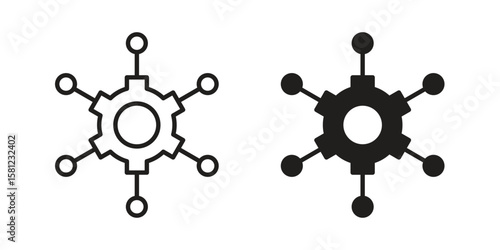 Microservices icon. Sign design vectors pack