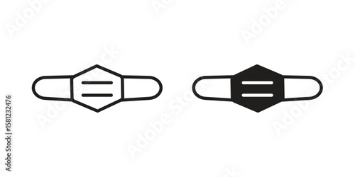 Medical mask icon. Sign design vectors pack