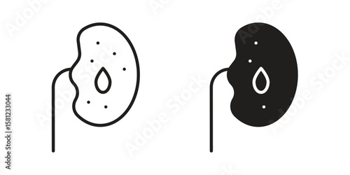 Kidney disease icon. Sign design vectors pack