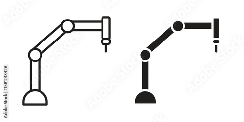 Industrial robot icon. Sign design vectors pack
