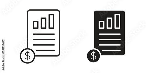 Income statement icon. Sign design vectors pack