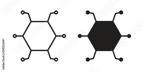 Hub icon. Sign design vectors pack