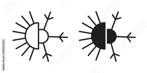 Hot and cold icon. Sign design vectors pack