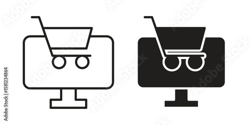 E commerce platform icon. Sign design vectors pack