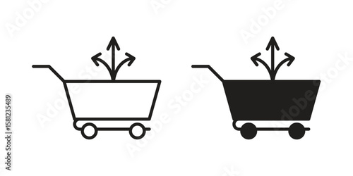 Cross sell icon. Sign design vectors pack