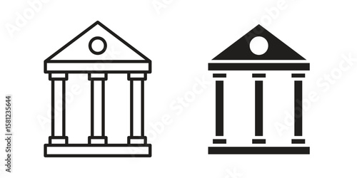 Courthouse icon. Sign design vectors pack