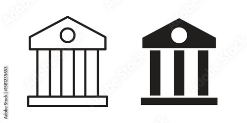 Courthouse icon. Sign design vectors pack