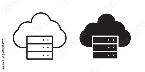 Cloud server icon. Sign design vectors pack