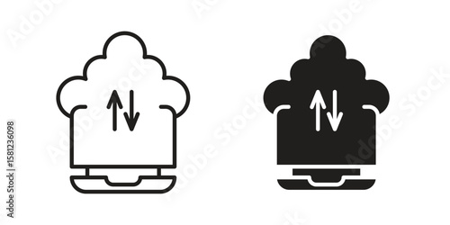 Cloud computing icon. Sign design vectors pack
