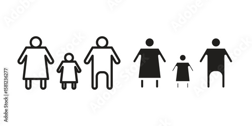 Child custody icon. Sign design vectors pack