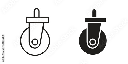 Cart trolley wheel icon. Sign design vectors pack