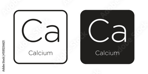 Calcium icon. Sign design vectors pack