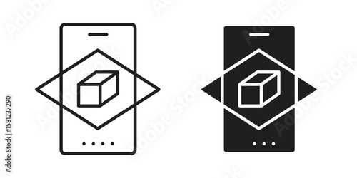 Ar apps icon. Sign design vectors pack