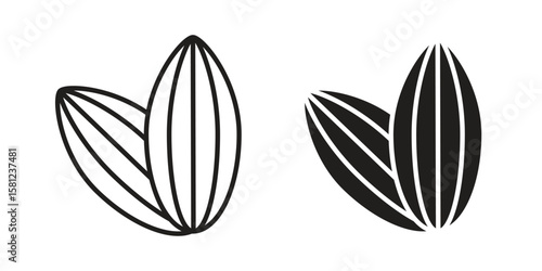 Almond icon. Sign design vectors pack