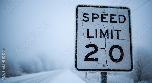 Extreme weather conditions and low speed limits: a winter driving safety message