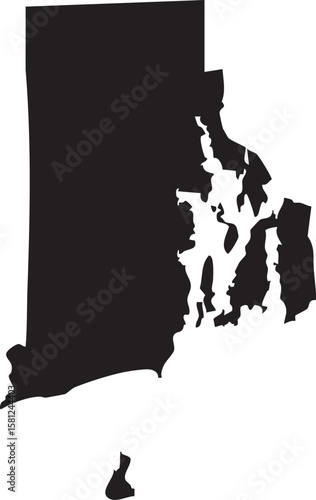 Vector Map of Rhode Island