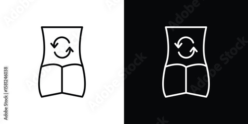 Metabolism icon. Black illustration isolated for graphic and web design.