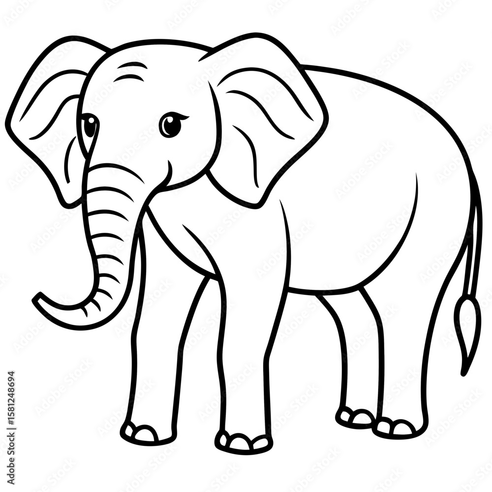 Fototapeta premium elephant illustration