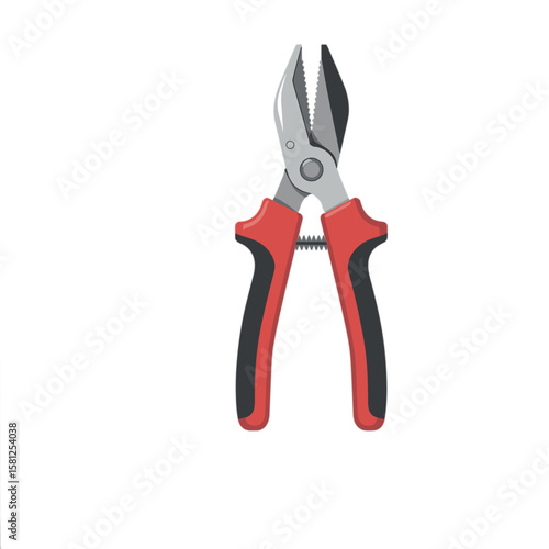 pair of red and black pliers